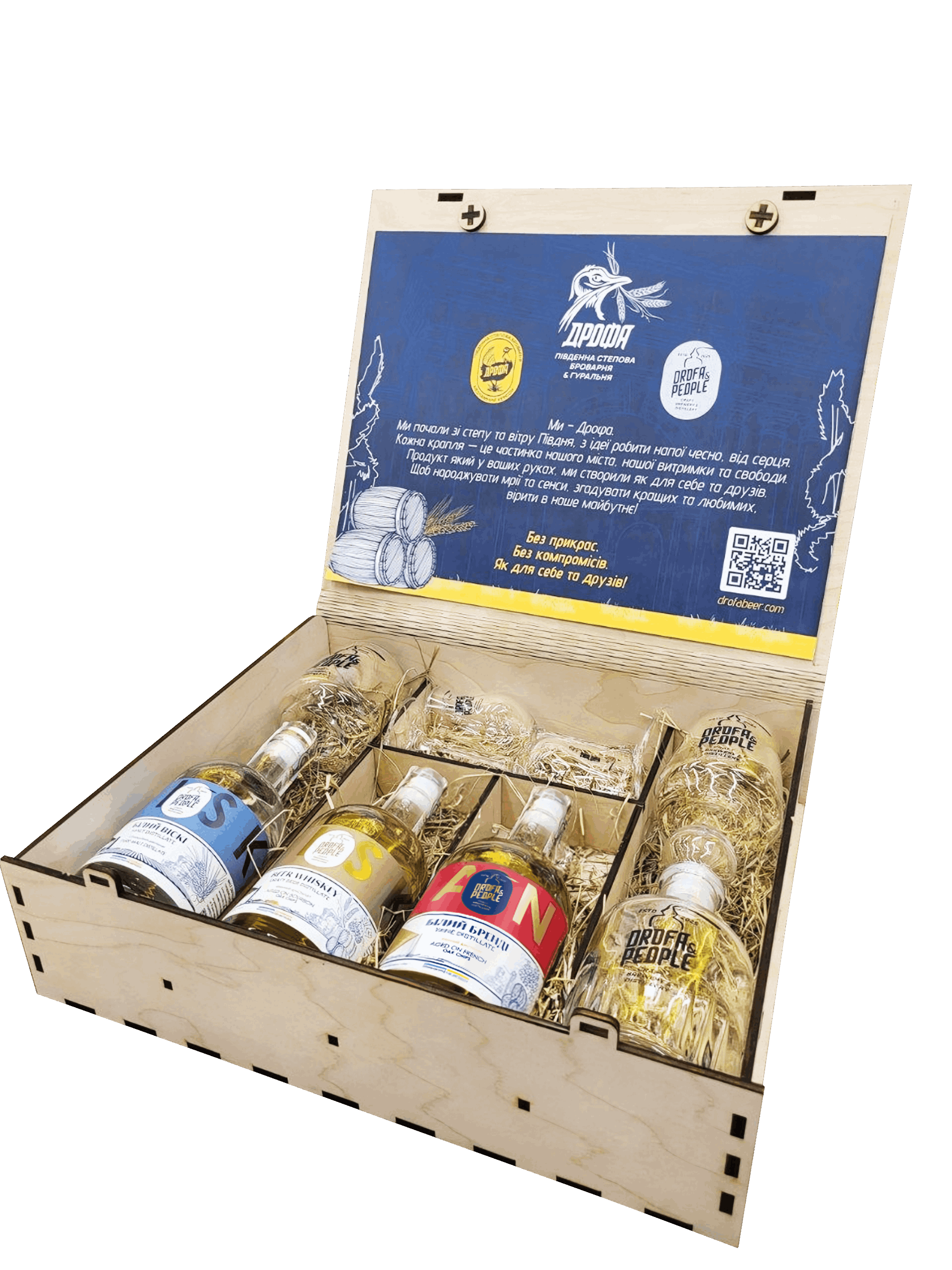 Подарунковий набір дистилятів «ДРОФА та ЛЮДИ» Premium Collection